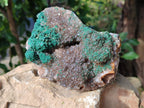 Natural Ball Malachite On Drusy Smokey Quartz and Dolomite Matrix Specimen x 1 From Kambove, Congo - Toprock Gemstones and Minerals 