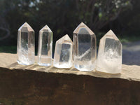 Polished Clear Quartz Crystals x 13 From Madagascar - Toprock Gemstones and Minerals 
