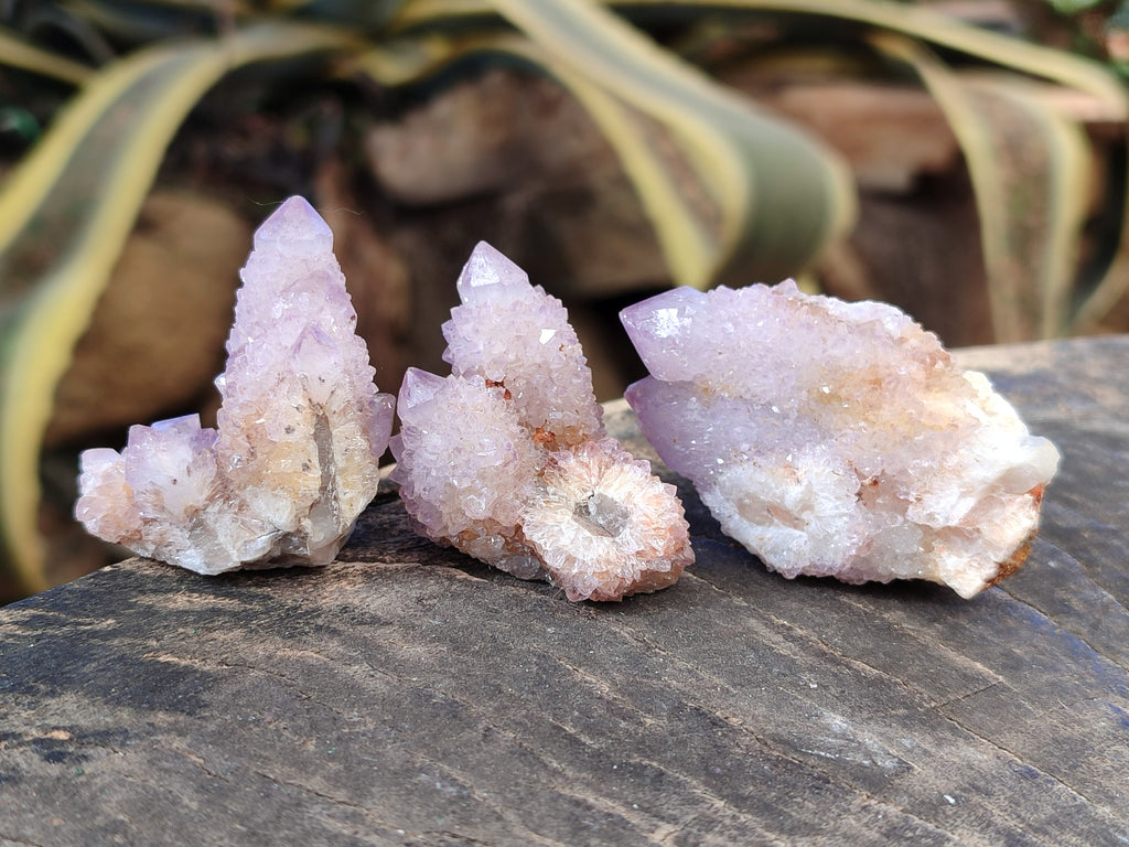 Natural Lilac Spirit Quartz Clusters x 24 From South Africa - Toprock Gemstones and Minerals 
