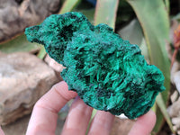 Natural Silky Malachite Specimens x 3 From Kasompe, Congo - Toprock Gemstones and Minerals 