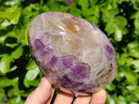 Polished Chevron Amethyst Standing Free Form x 3 From Ankazobe, Madagascar - Toprock Gemstones and Minerals 