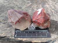 Natural Red Hematoid Quartz Clusters x 12 From Karoi, Zimbabwe