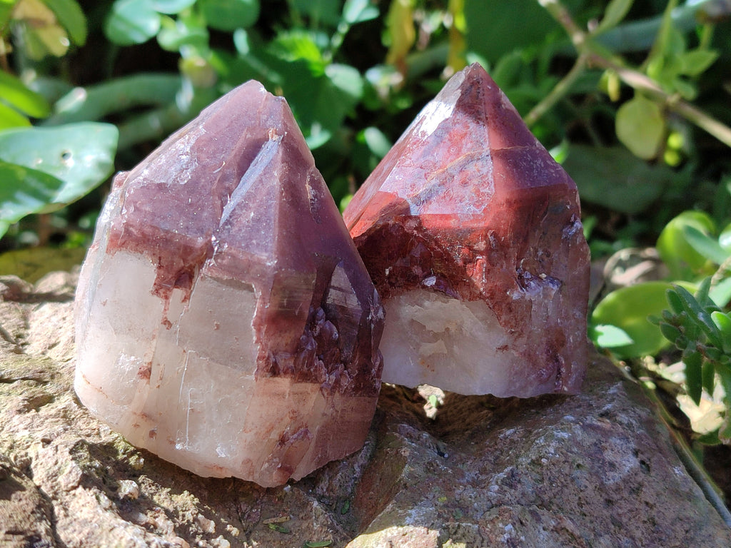 Natural Red Hematoid Quartz Clusters x 12 From Karoi, Zimbabwe - Toprock Gemstones and Minerals 