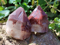 Natural Red Hematoid Quartz Clusters x 12 From Karoi, Zimbabwe
