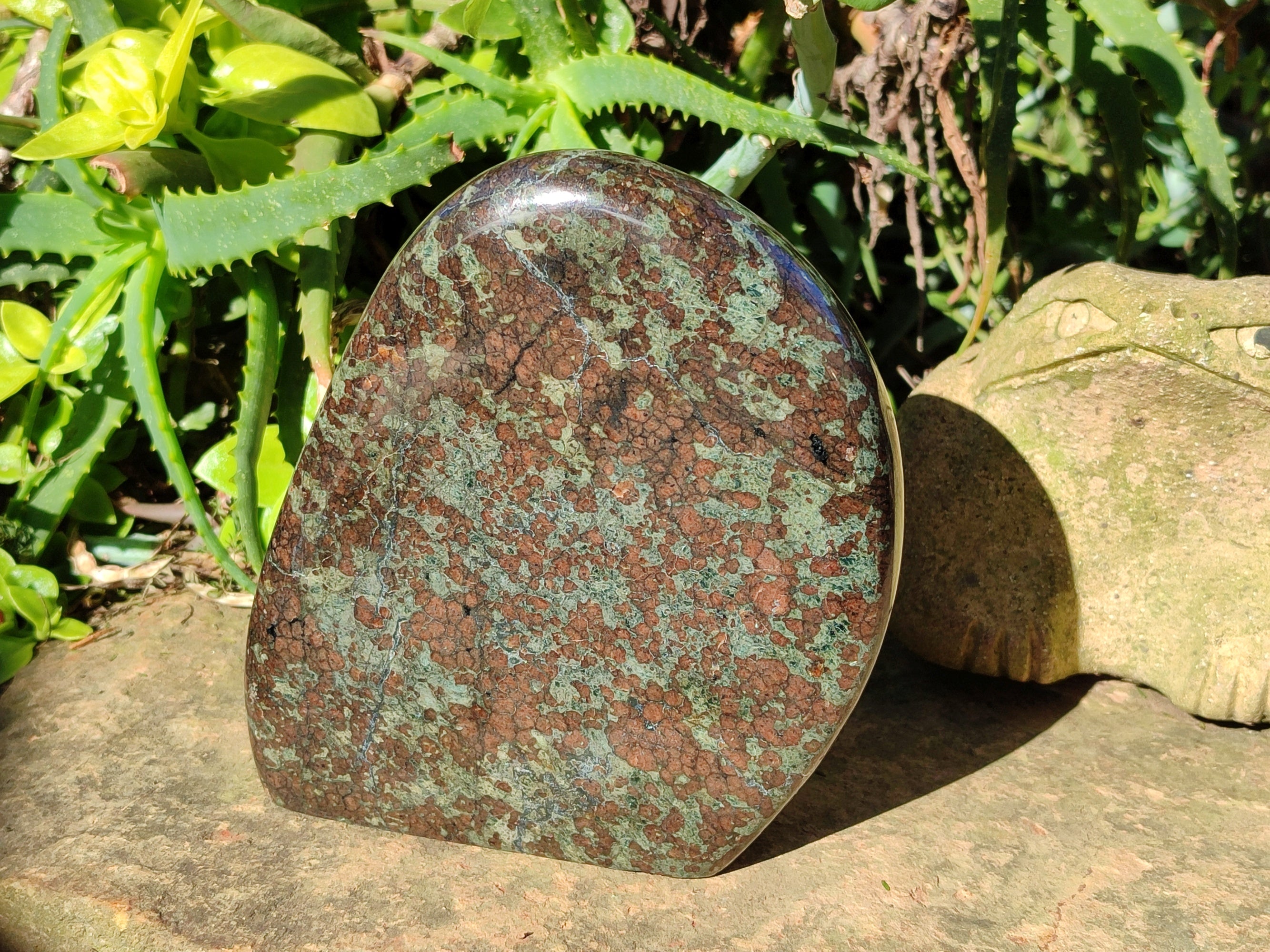 Polished Eclogite Standing Free Form x 1 From Northern Cape, South Africa - Toprock Gemstones and Minerals 