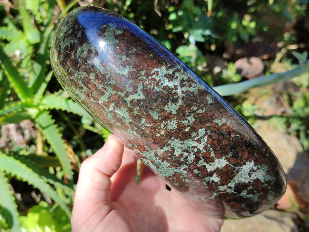 Polished Eclogite Standing Free Form x 1 From Northern Cape, South Africa - Toprock Gemstones and Minerals 
