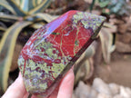 Polished Bastite Dragons Blood Stone Points x 3 From Tshipise, South Africa - Toprock Gemstones and Minerals 