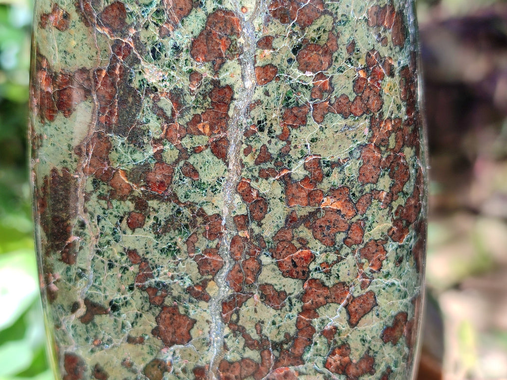 Polished Eclogite Standing Free Form x 1 From Northern Cape, South Africa - Toprock Gemstones and Minerals 