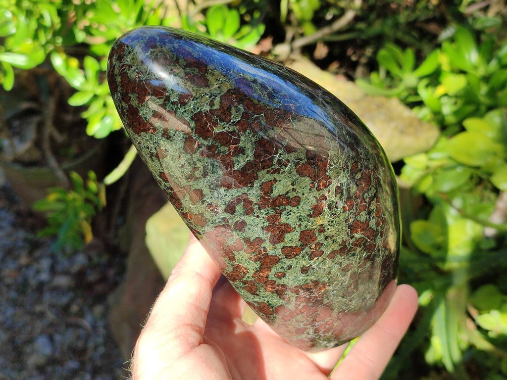 Polished Eclogite Standing Free Form x 1 From Northern Cape, South Africa - Toprock Gemstones and Minerals 