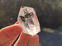 Polished Mixed Wonderland Inclusion Quartz Crystals Including Speculate Hematite x 12 from Madagascar - Toprock Gemstones and Minerals 