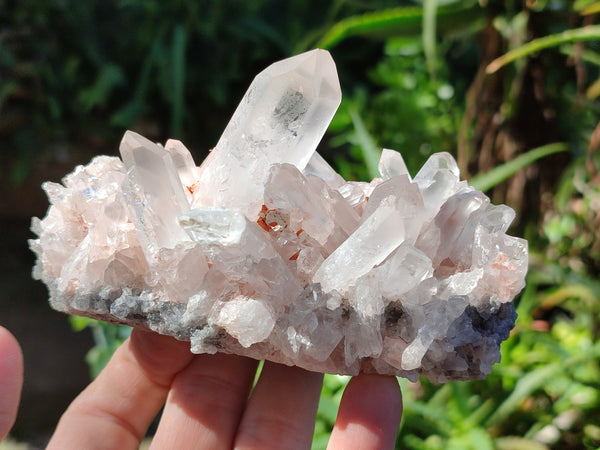 Natural White Quartz Clusters x 6 From Madagascar