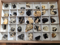Natural Schorl Black Tourmaline Crystal Specimens on Orthoclase Matrix x 35 From Erongo, Namibia - Toprock Gemstones and Minerals 
