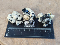 Natural Schorl Black Tourmaline Crystal Specimens on Orthoclase Matrix x 35 From Erongo, Namibia - Toprock Gemstones and Minerals 