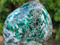 Polished Emerald Mica In Matrix Standing Free Forms x 2 From Mutoko, Zimbabwe - Toprock Gemstones and Minerals 