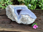 Natural Blue Lace Agate Geode x 1 From Nsanje, Malawi - Toprock Gemstones and Minerals 