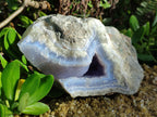 Natural Blue Lace Agate Geode x 1 From Nsanje, Malawi - Toprock Gemstones and Minerals 