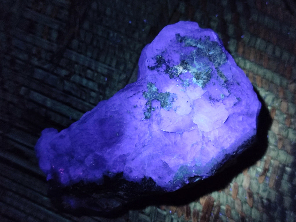 Natural Fluorescent Watermelon Fluorite Cobbed Specimens x 12 From Uis, Namibia - Toprock Gemstones and Minerals 