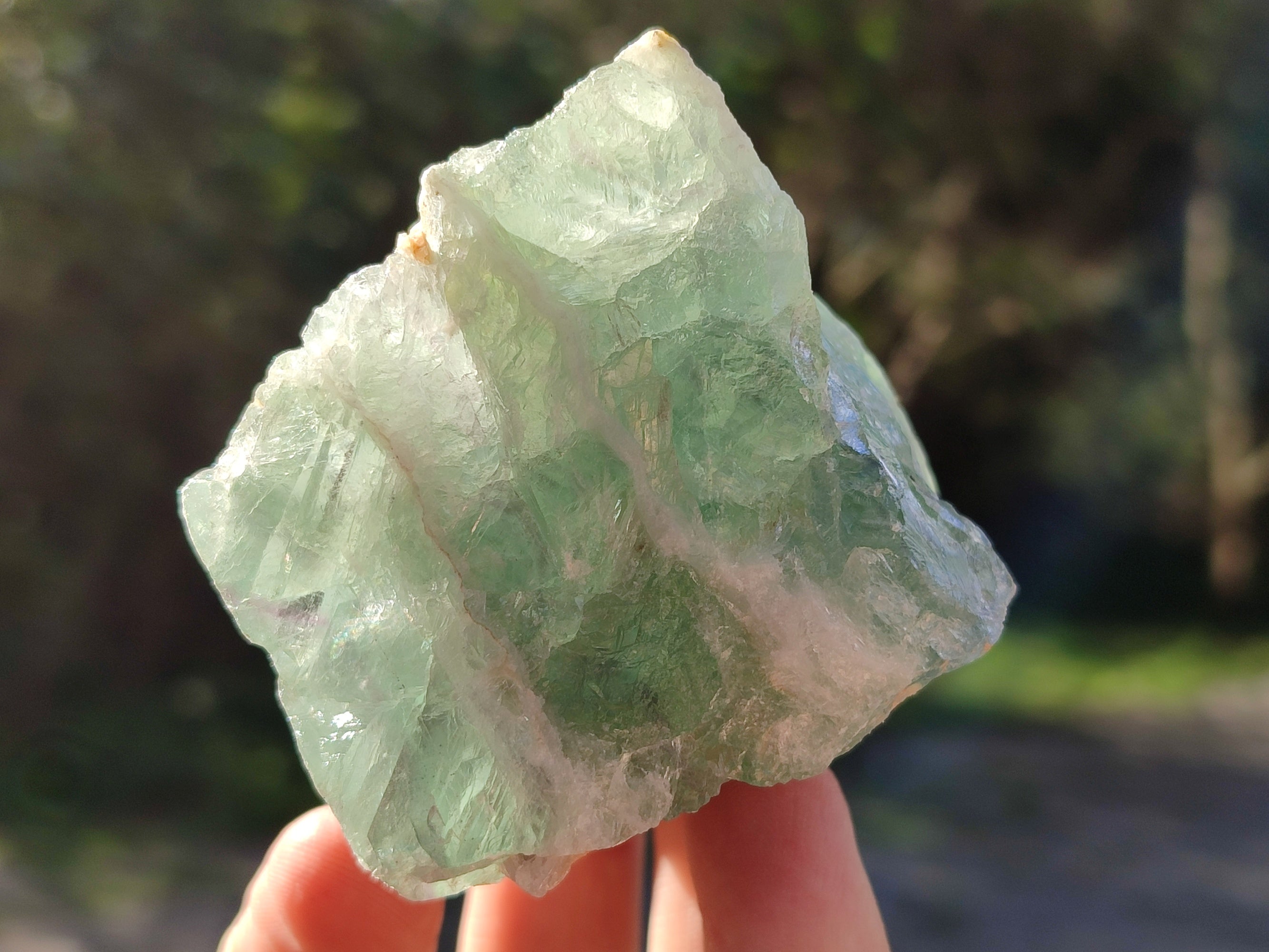 Natural Fluorescent Watermelon Fluorite Cobbed Specimens x 12 From Uis, Namibia - Toprock Gemstones and Minerals 