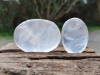 Polished Pearl Girasol Quartz Crystal Palm Stones x 25 From Ambatondrazaka, Madagascar - Toprock Gemstones and Minerals 