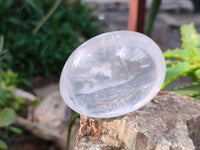 Polished Pearl Girasol Quartz Crystal Palm Stones x 25 From Ambatondrazaka, Madagascar - Toprock Gemstones and Minerals 
