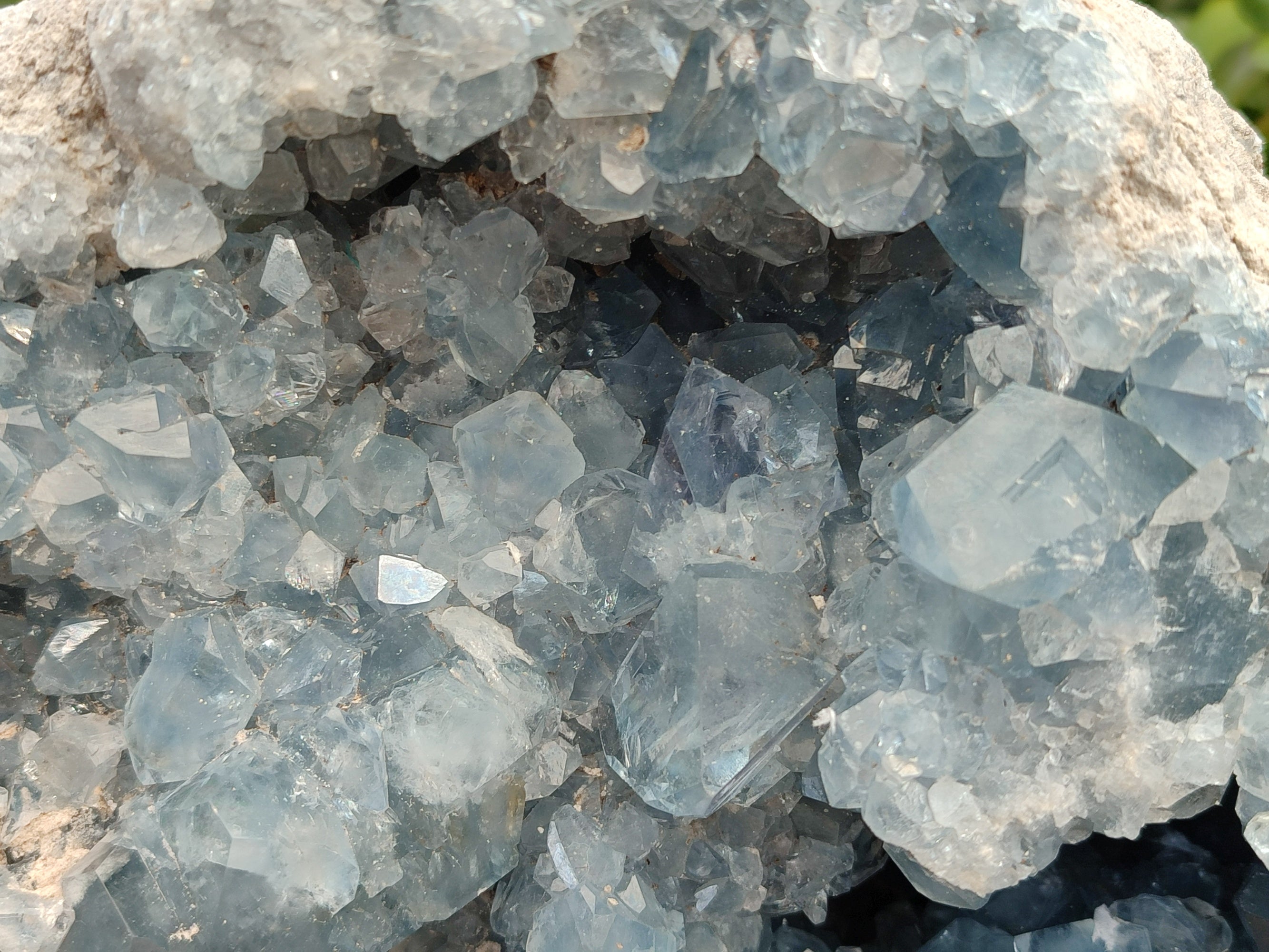 Natural Large Celestite Geode Specimen x 1 From Sakoany, Madagascar - Toprock Gemstones and Minerals 