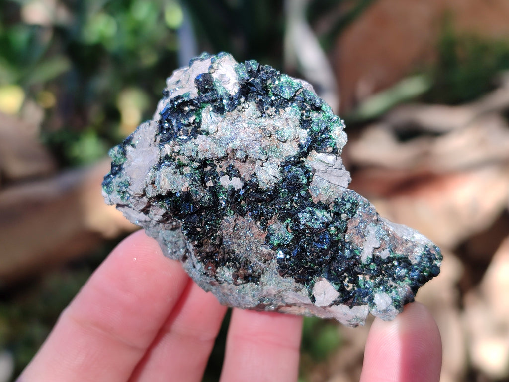 Natural Libethenite Crystals On Dolomite Matrix Specimens x 6 From Shituru, Congo - Toprock Gemstones and Minerals 