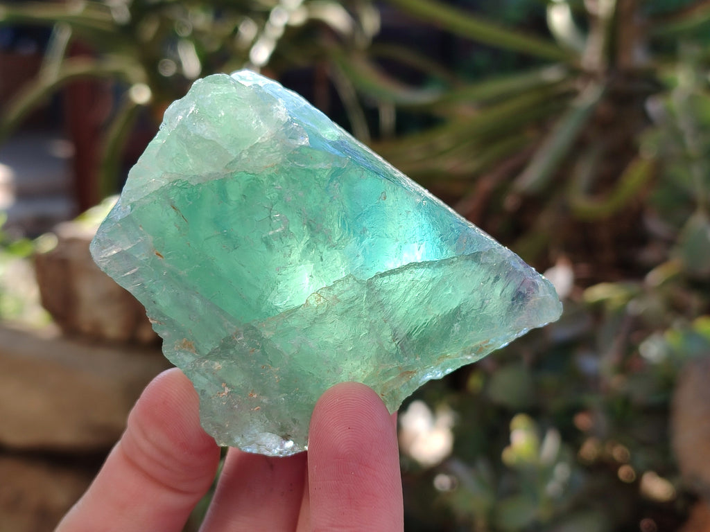 Natural Fluorescent Watermelon Fluorite Cobbed Specimens x 12 From Uis, Namibia - Toprock Gemstones and Minerals 