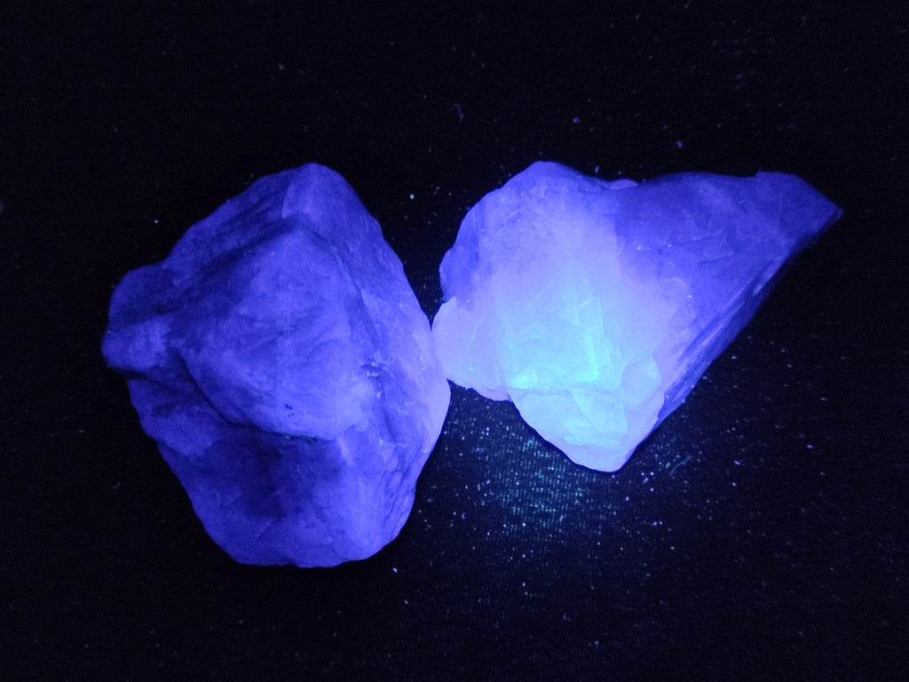 Natural Fluorescent Watermelon Fluorite Cobbed Specimens x 12 From Uis, Namibia - Toprock Gemstones and Minerals 