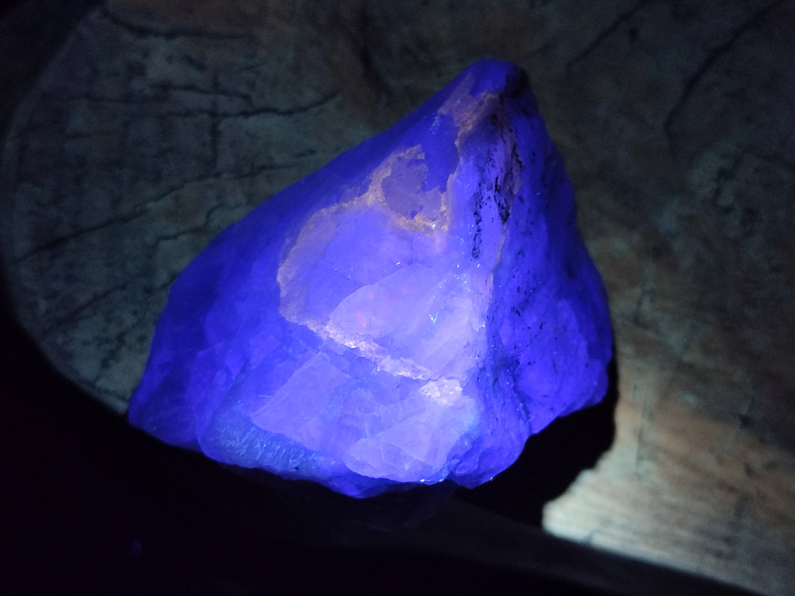 Natural Fluorescent Watermelon Fluorite Cobbed Specimens x 12 From Uis, Namibia - Toprock Gemstones and Minerals 