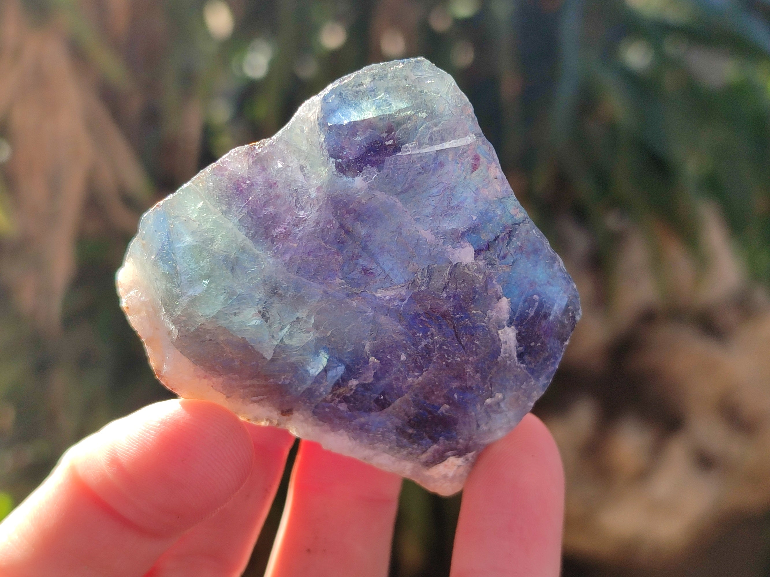 Natural Fluorescent Watermelon Fluorite Cobbed Specimens x 12 From Uis, Namibia - Toprock Gemstones and Minerals 