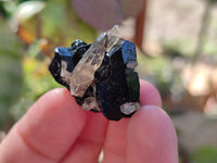 Natural Schorl Black Tourmaline and Smokey Quartz Crystal Specimens with some Hyalite Opal x 85 From Erongo, Namibia - Toprock Gemstones and Minerals 