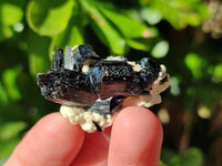 Natural Schorl Black Tourmaline and Smokey Quartz Crystal Specimens with some Hyalite Opal x 85 From Erongo, Namibia - Toprock Gemstones and Minerals 