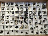Natural Schorl Black Tourmaline and Smokey Quartz Crystal Specimens with some Hyalite Opal x 85 From Erongo, Namibia - Toprock Gemstones and Minerals 