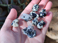 Natural Schorl Black Tourmaline and Smokey Quartz Crystal Specimens with some Hyalite Opal x 85 From Erongo, Namibia - Toprock Gemstones and Minerals 