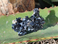 Natural Schorl Black Tourmaline and Smokey Quartz Crystal Specimens with some Hyalite Opal x 85 From Erongo, Namibia - Toprock Gemstones and Minerals 