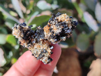 Natural Schorl Black Tourmaline and Smokey Quartz Crystal Specimens with some Hyalite Opal x 85 From Erongo, Namibia - Toprock Gemstones and Minerals 