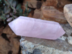 Polished Double Terminated Rose Quartz Points x 4 Ambatondrazaka, Madagascar - Toprock Gemstones and Minerals 