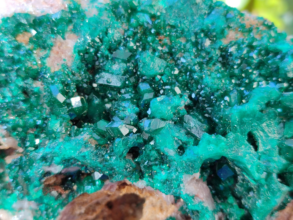 Natural Classic Large Dioptase On Dolomite Cabinet Specimen x 1 From Likasi, Congo - Toprock Gemstones and Minerals 