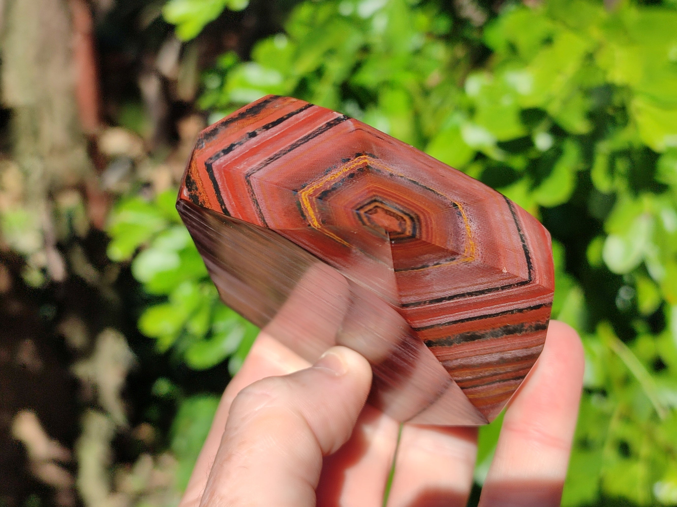 Polished Banded Tiger Iron Jasper Points x 3 From Northern Cape, South Africa - Toprock Gemstones and Minerals 