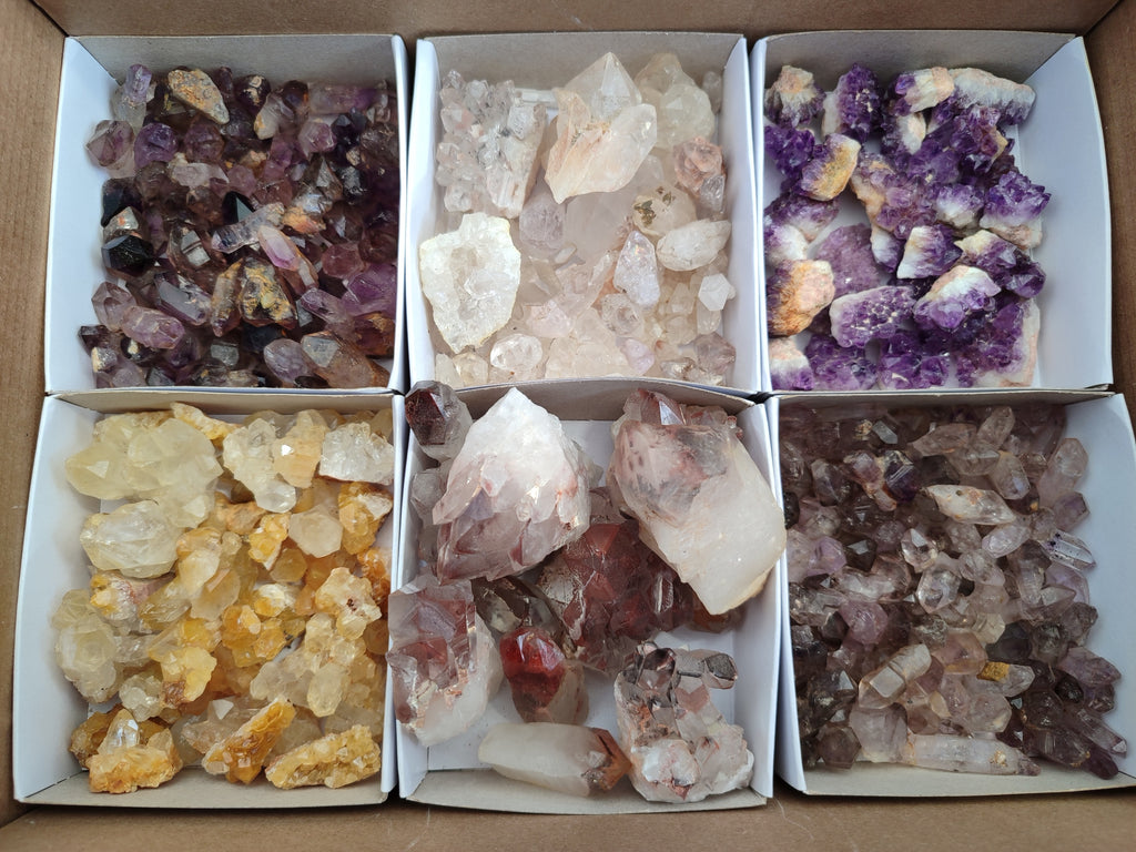 Natural Mixed Quartz Specimens x 1.47 Kg Lot From Southern Africa - Toprock Gemstones and Minerals 