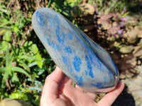Polished Blue Spinel Spotted Standing Free Form x 1 From Madagascar - Toprock Gemstones and Minerals 