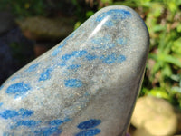 Polished Blue Spinel Spotted Standing Free Form x 1 From Madagascar - Toprock Gemstones and Minerals 