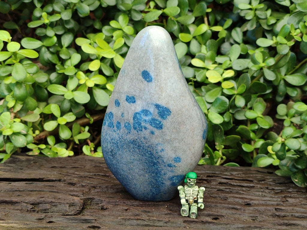Polished Blue Spinel Spotted Standing Free Form x 1 From Madagascar - Toprock Gemstones and Minerals 