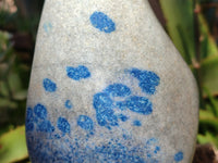 Polished Blue Spinel Spotted Standing Free Form x 1 From Madagascar - Toprock Gemstones and Minerals 