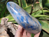 Polished Blue Spinel Spotted Standing Free Form x 1 From Madagascar - Toprock Gemstones and Minerals 