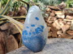 Polished Blue Spinel Spotted Standing Free Form x 1 From Madagascar - Toprock Gemstones and Minerals 