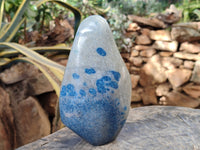 Polished Blue Spinel Spotted Standing Free Form x 1 From Madagascar - Toprock Gemstones and Minerals 