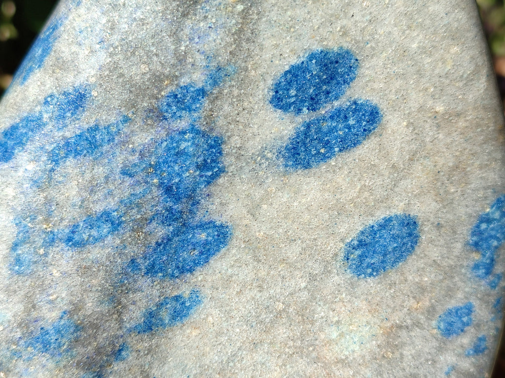 Polished Blue Spinel Spotted Standing Free Form x 1 From Madagascar - Toprock Gemstones and Minerals 