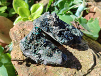Natural Libethenite Crystals On Dolomite Matrix Specimens x 12 From Shituru, Congo - Toprock Gemstones and Minerals 