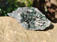 Natural Libethenite Crystals On Dolomite Matrix Specimens x 12 From Shituru, Congo - Toprock Gemstones and Minerals 